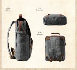 Fashion Male Backpack Leather Military Canvas Backpack Men Backpack Women School Backpack School Bag Bagpack Rucksack Mochila