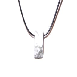 Men Vintage Rectangle Obsidian Pendent Necklace Natural Tiger Eye Labradorite Gem Leather Rope Braid Necklace Healing Jewelry