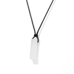 Men Vintage Rectangle Obsidian Pendent Necklace Natural Tiger Eye Labradorite Gem Leather Rope Braid Necklace Healing Jewelry