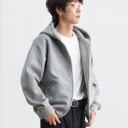 IEFB American Style Gray Black Men's Hooded Sweatshirt Autumn New Simple Drop Shoulder Zipper Hoodie Coat 9X4295