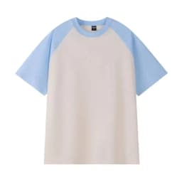 IEFB American Style Men's T-shirt Raglan Colorblocked Short Sleeve Summer New Tee Casual Loose Fitting O-neck Pullover Top X3841