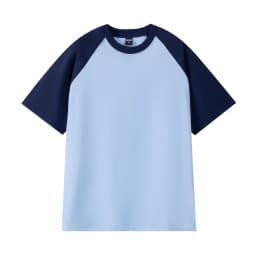 IEFB American Style Men's T-shirt Raglan Colorblocked Short Sleeve Summer New Tee Casual Loose Fitting O-neck Pullover Top X3841