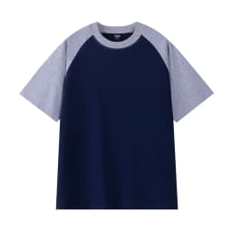 IEFB American Style Men's T-shirt Raglan Colorblocked Short Sleeve Summer New Tee Casual Loose Fitting O-neck Pullover Top X3841