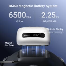 BOBOVR BM60-1 6500mAh Battery and Charging Dock Combo Compatible Only with BOBOVR M3 and M3 Pro+ Head Strap