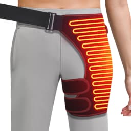 Full-Wrap Hip Support Brace with Massager Pain Relief Buttock Muscle Relaxation Focused Hips Heating Massage