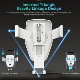 Wireless Charging Phone Car Holder Charger For iPhone 17 16 15 14 13 12 Pro Max XR Samsung Xiaomi Fast Car Wireless Chargers
