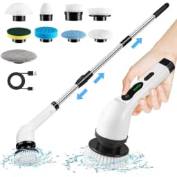 Cordless Spin Scrubber Electric Multipurpose Cleaning Brush for Kitchen Bathroom Toilet - Household Hair Brushes And Mops