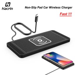 Car Wireless Charger Silicone Non Slip Pad for iPhone 17 16 15 14 Samsung Car Wireless Phone Chargers Fast Charging Station