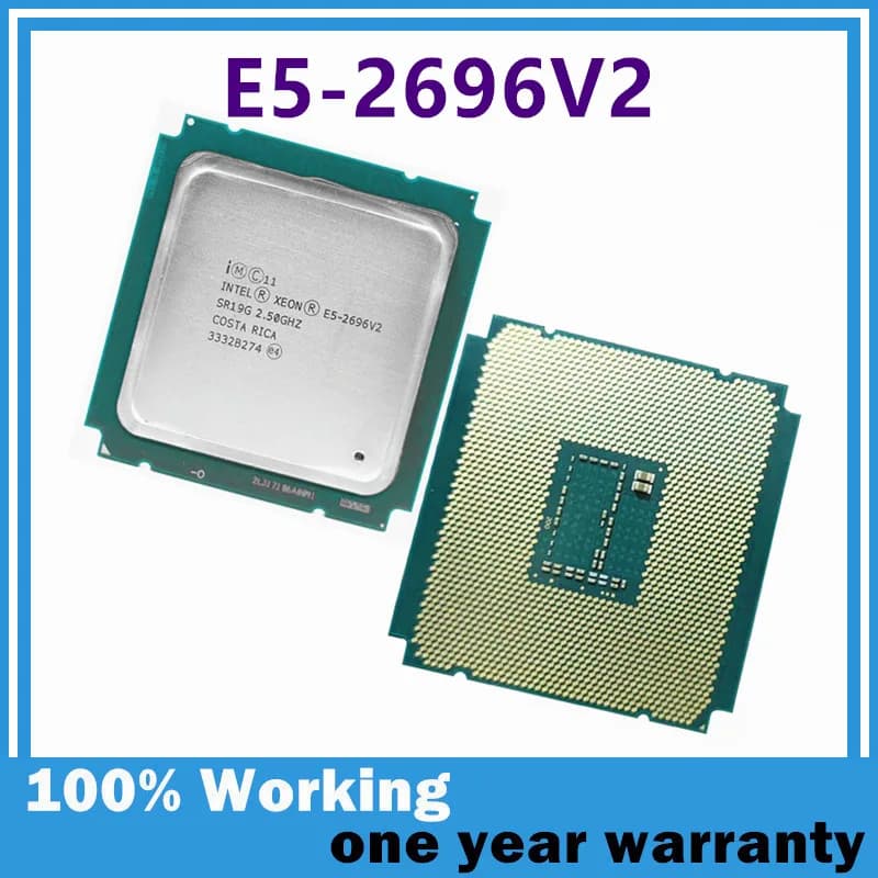 Xeon E5 2696 V2 CPU E5-2696V2 22nm 12-Core 24-Thread 2.50GHz 25MB 120W LGA2011 E5 2696V2