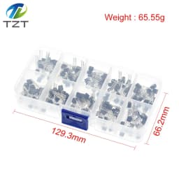 TZT 1BOX BC337 BC327 2N2222 2N2907 2N3904 2N3906 S8050 S8550 A1015 C1815 10Values*20pcs=200PCS