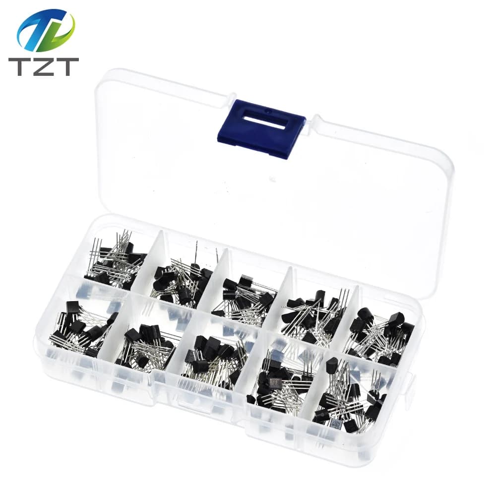 TZT 1BOX BC337 BC327 2N2222 2N2907 2N3904 2N3906 S8050 S8550 A1015 C1815 10Values*20pcs=200PCS