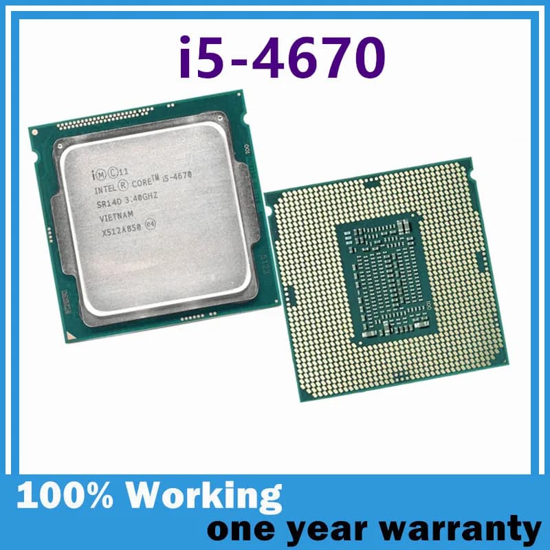 Core i5-4670 SR142 i5 4670 4 Core 4 Thread 3.4GHz 6MB 22nm DDR3-1333/DDR3L-1600 MHz 84W LGA 1150