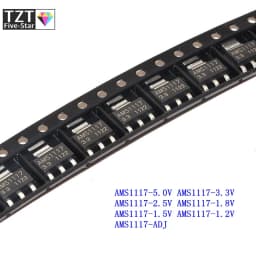 GREATZT 10PCS AMS1117-3.3V AMS1117-ADJ AMS1117-1.8V AMS1117-1.2V AMS1117-5.0V AMS1117-2.5V AMS1117-3.3 AMS1117-5.0