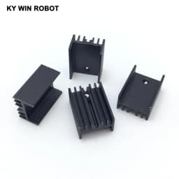10pcs Aluminium TO-220 Heatsink TO 220 Heat Sink Transistor Radiator TO220 Cooler Cooling Black 20*15*10MM