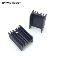 10pcs Aluminium TO-220 Heatsink TO 220 Heat Sink Transistor Radiator TO220 Cooler Cooling Black 20*15*10MM