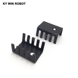 50PCS Black 15*10*20MM Triode Heat Sink 10*15*20MM TO-220 TO220 Transistor Aluminum Radiator Heat Sink Cooler Cooling 20*15*10MM