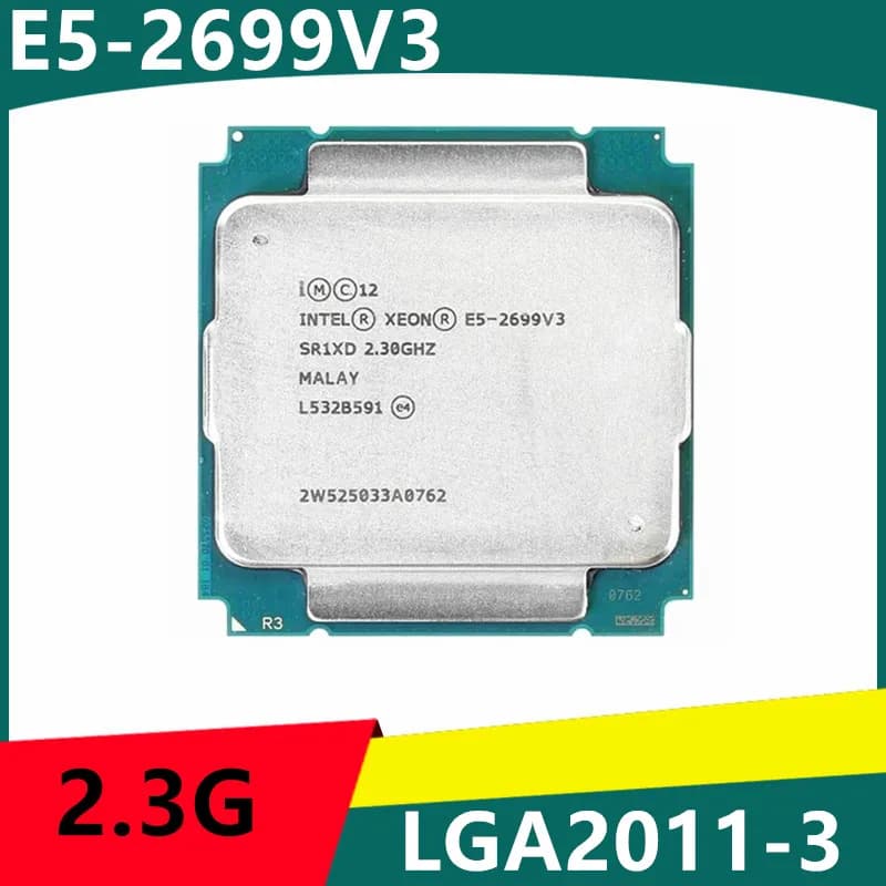 E5-2699v3 E5 2699v3 E5 2699 v3 2.3 GHz 18-Core 36-Thread 30MB 145W CPU LGA 2011-3