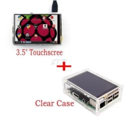 3.5 LCD TFT Touch Screen Display with Stylus for Raspberry Pi 2 Pi 3 + Acrylic transparent Case