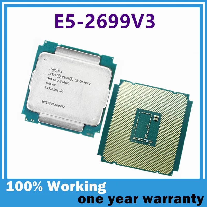 Xeon E5-2699 V3 E5-2699V3 E5 2699 V3 2.30GHz 45M 145W 18-Core 22NM LGA2011-3 E5 2699V3