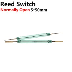 10pcs N/O Reed switch Magnetic Switch 5*50mm Normally Open Magnetic Induction switch