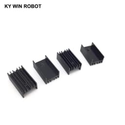 10pcs Aluminium TO-220 Heatsink TO 220 Heat Sink Transistor Radiator TO220 Cooler Cooling Black 25*15*11MM