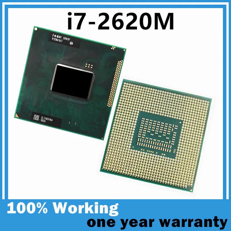 Core i7-2620M i7 2620M SR03F 2.7GHz 4M Dual-Core Quad-Thread CPU 35W Socket G2 / rPGA988B