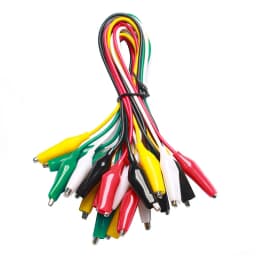 28mm 5 Colors 10 Pcs Alligator Double-ended Crocodile Clips Roach Clip Test Jumper Wireand Test Lead Set .