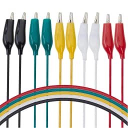 28mm 5 Colors 10 Pcs Alligator Double-ended Crocodile Clips Roach Clip Test Jumper Wireand Test Lead Set .
