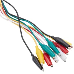 28mm 5 Colors 10 Pcs Alligator Double-ended Crocodile Clips Roach Clip Test Jumper Wireand Test Lead Set .