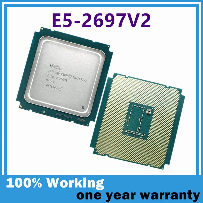 Xeon E5-2697V2 CPU E5 2697V2 2.7GHz 12-core 24-thread 30M 130W LGA 2011 E5 2697 V2
