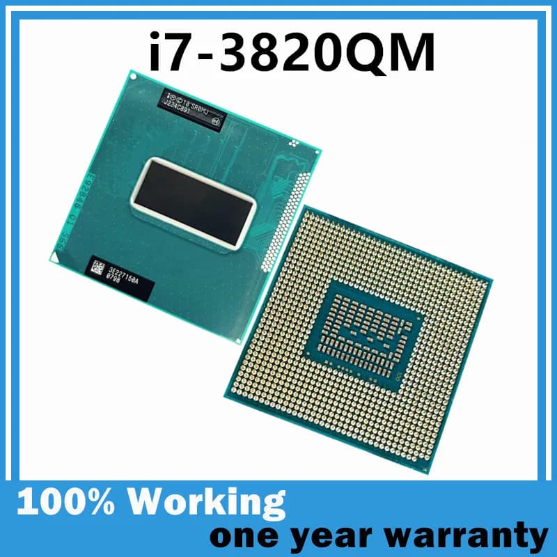 Core I7-3820QM SR0MJ 2.7GHz 8M 4 Core 8 Thread 45W I7 3820QM CPU Socket G2 / RPGA988B