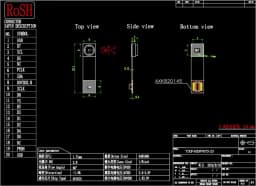 OV7675 three hundred thousand pixel camera module OV7675-23 camera module HDF7675-23