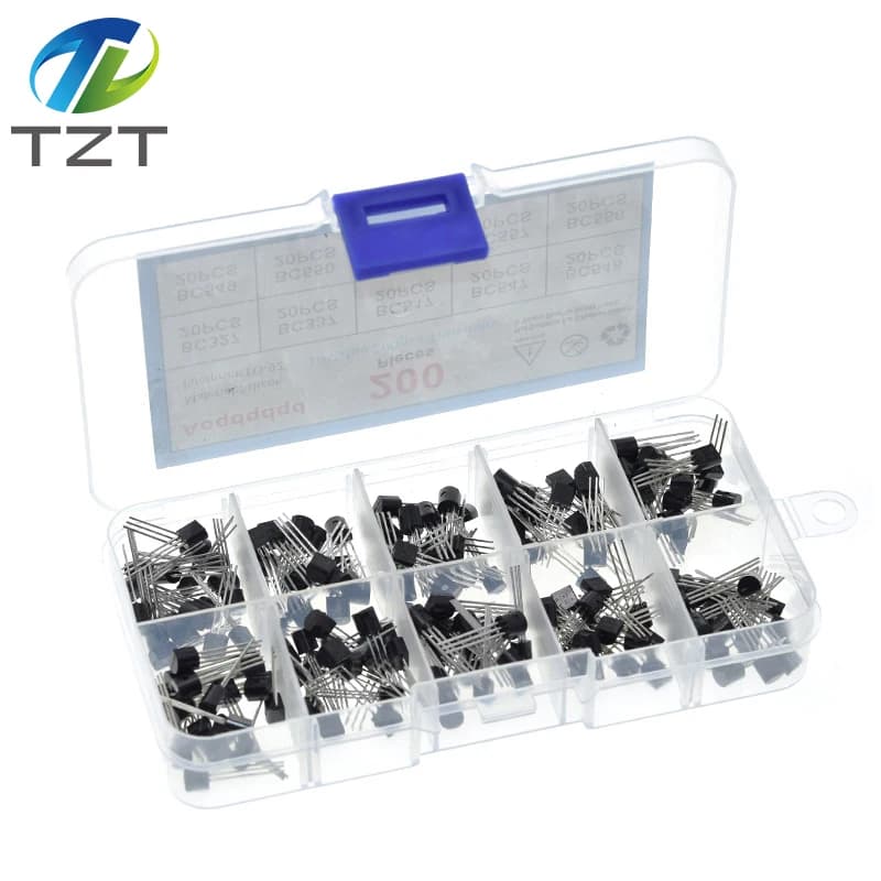 TZT 1BOX 200pcs=10 Values*20pcs BC327/BC337/BC517/BC547/BC548/BC549/BC550 BC556/BC557/BC558 For Power module