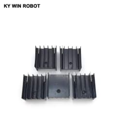 10 Pcs Aluminium TO-220 Heatsink TO 220 Heat Sink Transistor Radiator TO220 Cooler Cooling 25*23*16MM With 2Pin IC Electronic