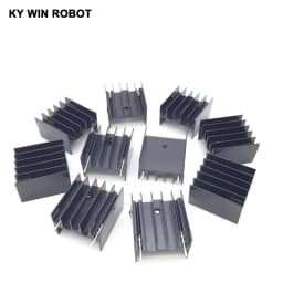 10 Pcs Aluminium TO-220 Heatsink TO 220 Heat Sink Transistor Radiator TO220 Cooler Cooling 25*23*16MM With 2Pin IC Electronic