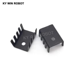10PCS Black 15*10*20MM Triode Heat Sink 10*15*20MM TO-220 TO220 Transistor Aluminum Radiator Heat Sink Cooler Cooling 20*15*10MM