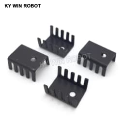 10PCS Black 15*10*20MM Triode Heat Sink 10*15*20MM TO-220 TO220 Transistor Aluminum Radiator Heat Sink Cooler Cooling 20*15*10MM