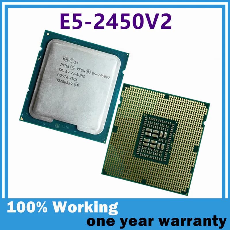 Xeon E5 2450V2 E5-2450V2 2.5GHz 8-Core 16-Thread E5 2450 V2 CPU 95W LGA 1356