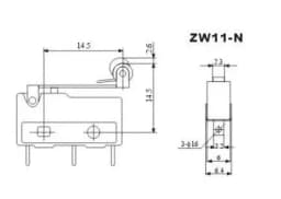 100pcs Normally Open Close Limit Switch KW12-3