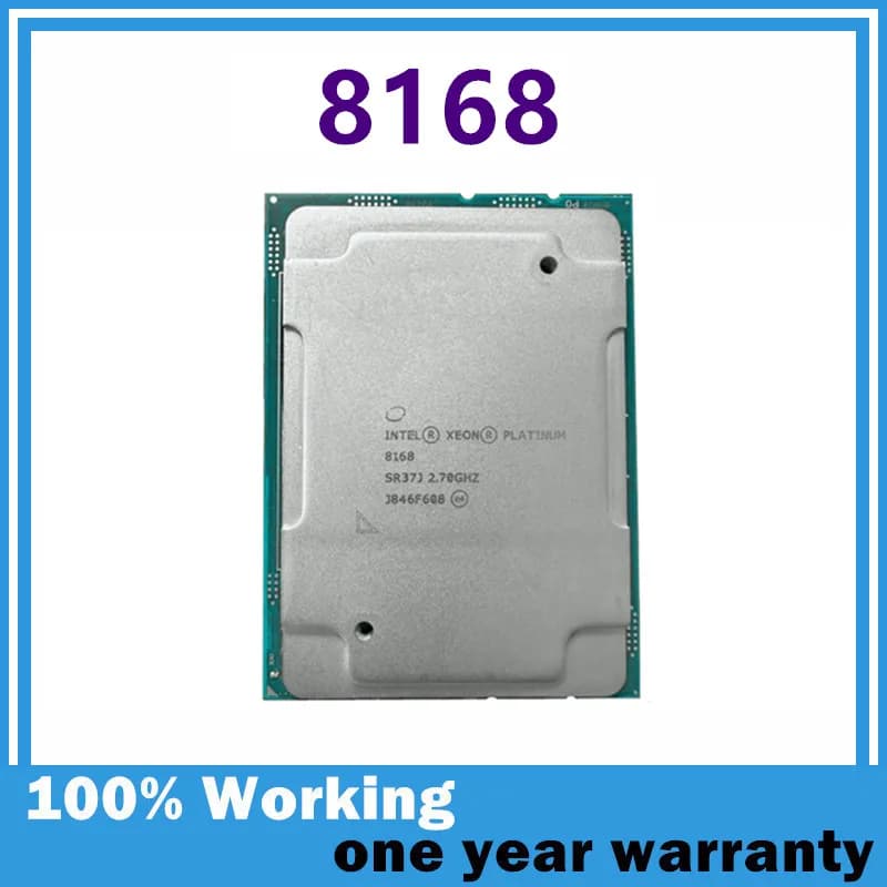 Xeon 8168 CPU 2.7GHz 33MB 205W 24Cores 48Threads LGA3647 8168