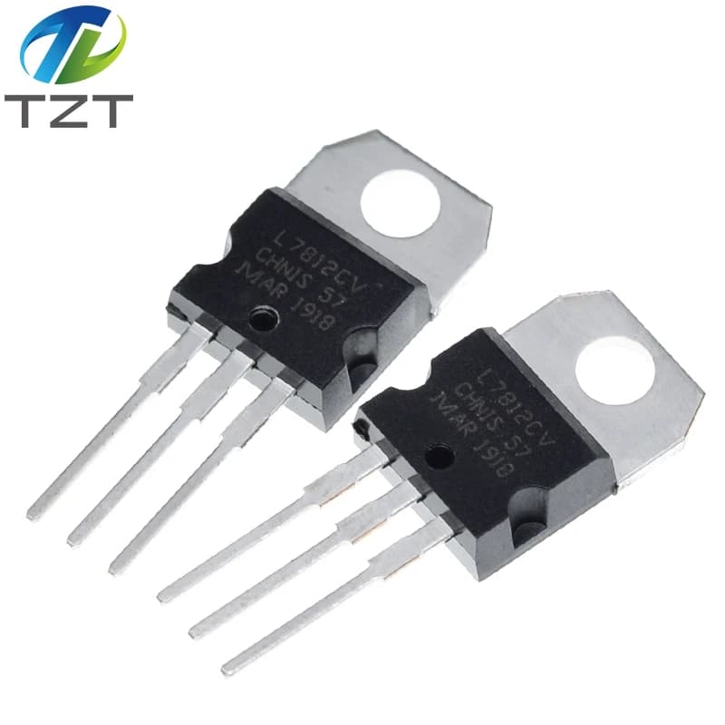 DIYTZT 10/30/50pcs L7812CV L7812 KA7812 MC7812 12V 1.5A Voltage regulator module