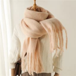 New Winter Scarf Men Women Cashmere Warm Solid Pashmina Blanket Wraps Female Thick Soft Bufanda Tassel Shawl Long Poncho Echarpe