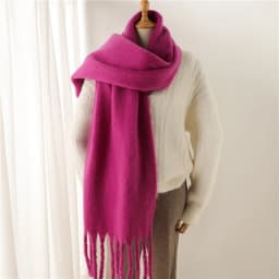 New Winter Scarf Men Women Cashmere Warm Solid Pashmina Blanket Wraps Female Thick Soft Bufanda Tassel Shawl Long Poncho Echarpe