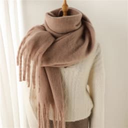 New Winter Scarf Men Women Cashmere Warm Solid Pashmina Blanket Wraps Female Thick Soft Bufanda Tassel Shawl Long Poncho Echarpe