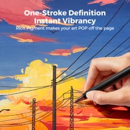 ENMY 48 Acrylic Gel Pen Rainbow Gradient Colors Fine Tip 0.7mm Art Drawing Pen Writing Pen Stationery Office School Supplies