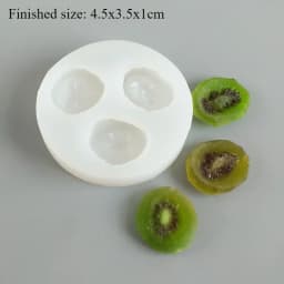 3d Fruit Silicone Molds Banana Slices Kiwi Dried Jujube Fruit Fondant Cake Chocolate Mould Cake Decoration DIY Resin Molds