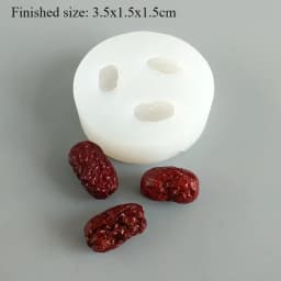 3d Fruit Silicone Molds Banana Slices Kiwi Dried Jujube Fruit Fondant Cake Chocolate Mould Cake Decoration DIY Resin Molds
