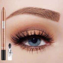 Metallic Blue Pearlescent Eyeshadow Pencil Stick Lasting Waterproof Smoky Glitter Grey White Purple Eye Shadow Highlighter Pen
