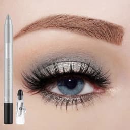 Metallic Blue Pearlescent Eyeshadow Pencil Stick Lasting Waterproof Smoky Glitter Grey White Purple Eye Shadow Highlighter Pen