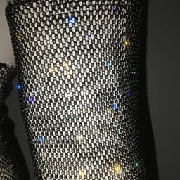 2024 Summer Beach Leg Warmer Fashion Black White Diamond Hollow Lace Up Leg Warmers For Outwear Accessories Bodycon Loungewear